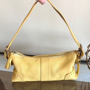 Authentic Coach Yellow Leather Satchel